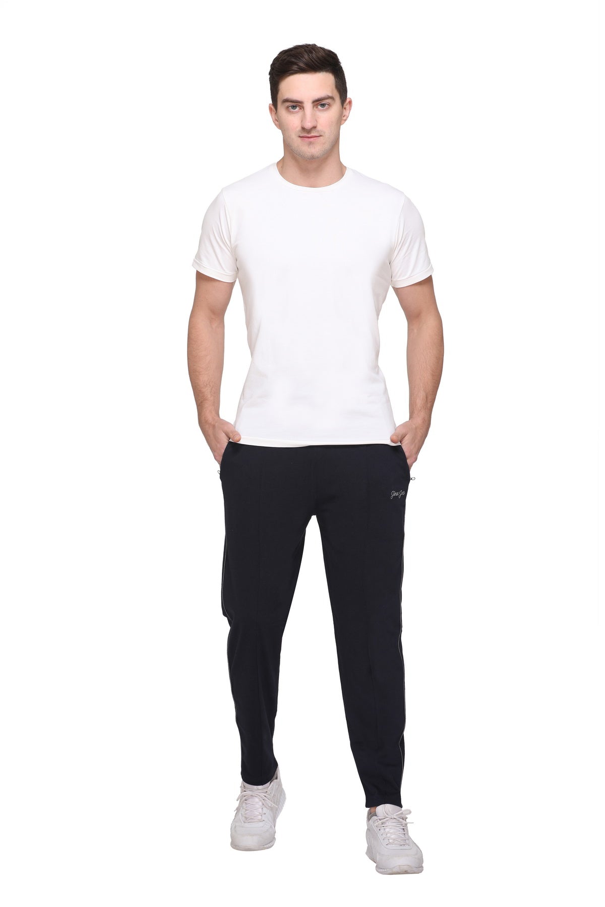 Buy Plus Size Men Black Cotton Track Pants TT Bazaar