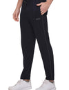 Jinxer Men Plus Size Winter Fleece Track Pants - Black