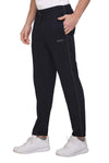 Jinxer Men Plus Size Winter Fleece Track Pants - Black