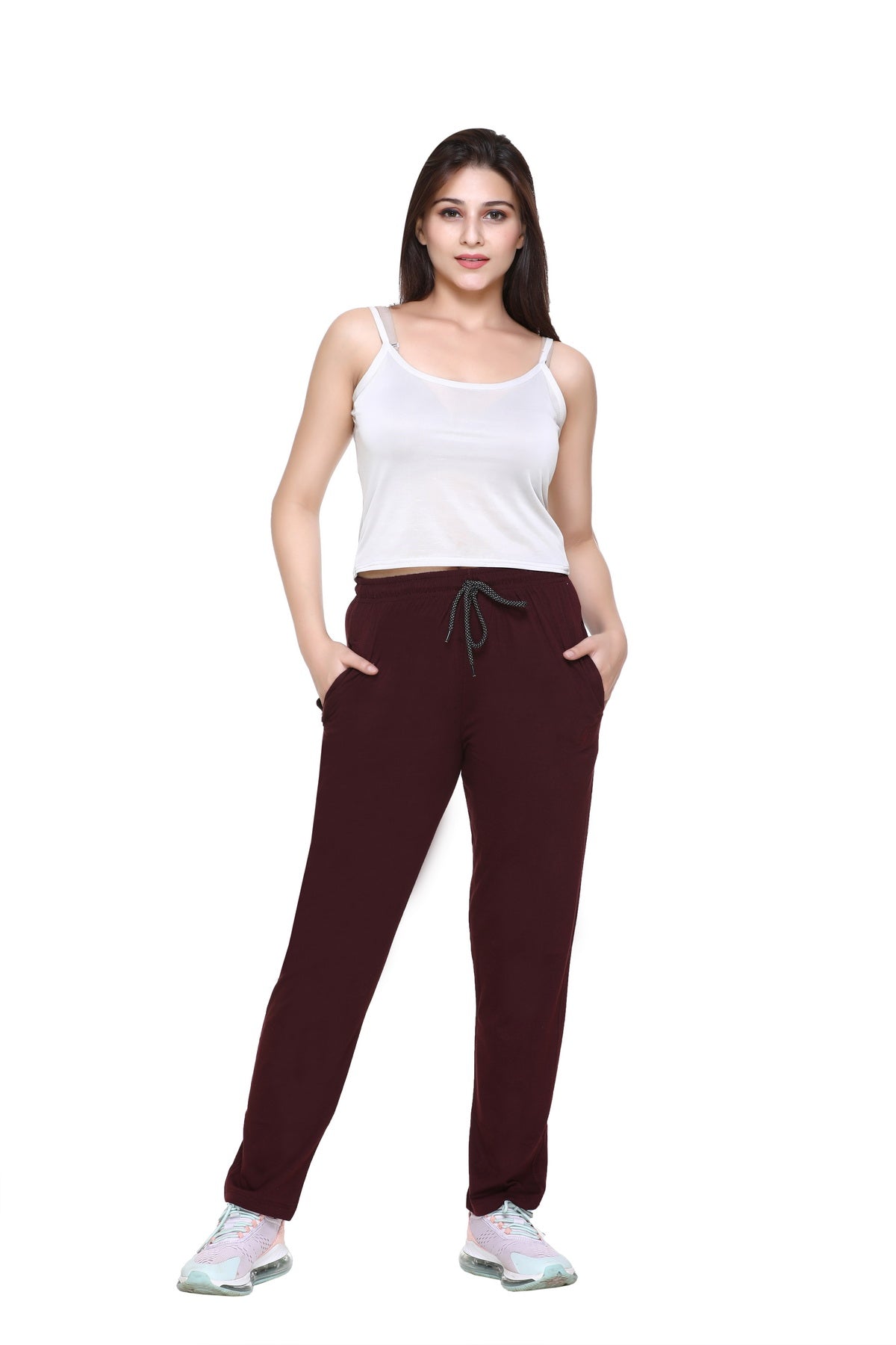 Buy Women Grey Regular Fit Solid Casual Track Pants Online  609572  Allen  Solly