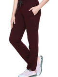 Cotton regular-fit track pants for women