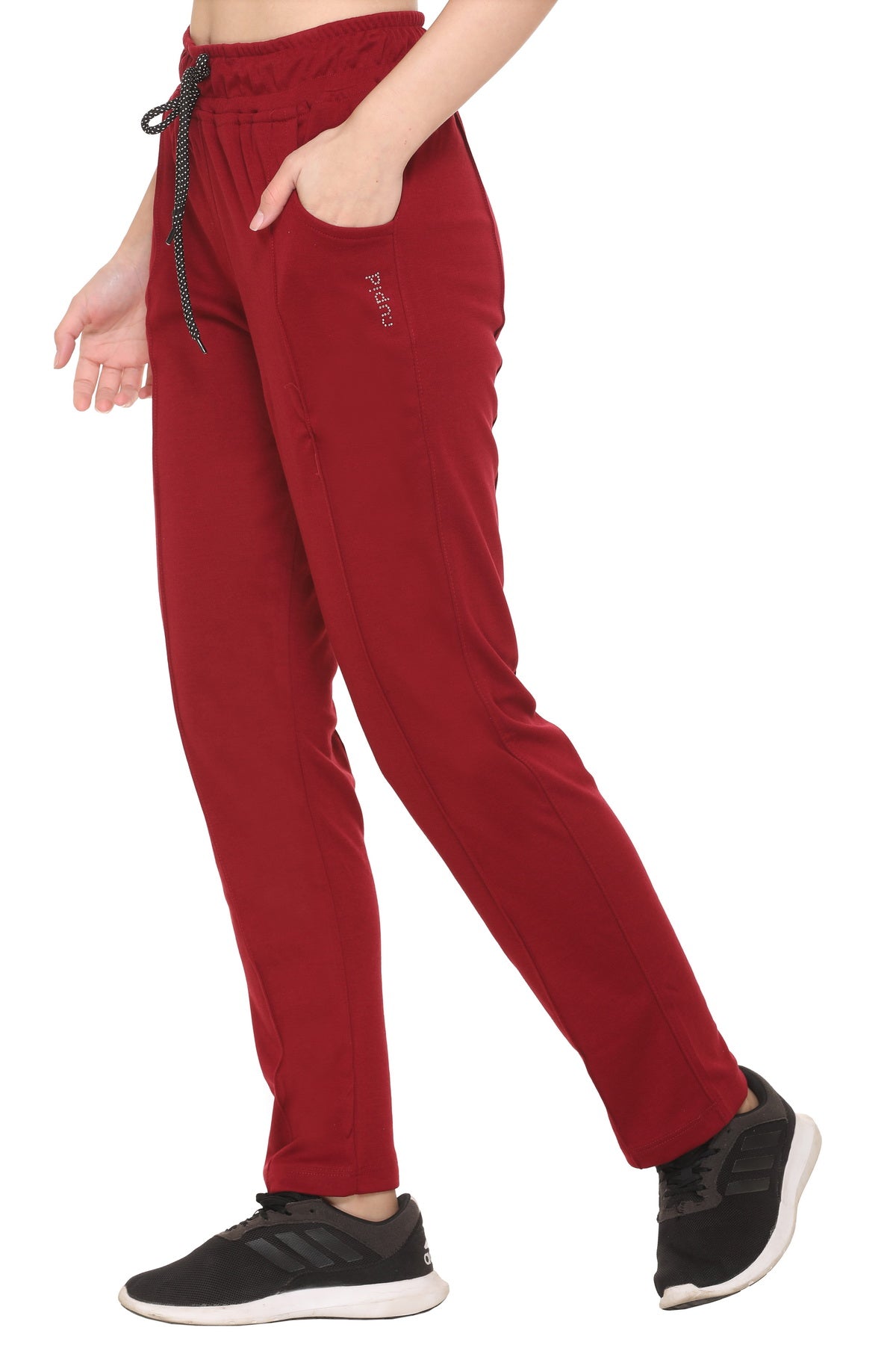 Plus Size Cotton Track Pants - Relaxed Fit Lounge Pants
