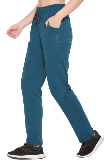 Plus Size Cotton Track Pants - Relaxed Fit Lounge Pants