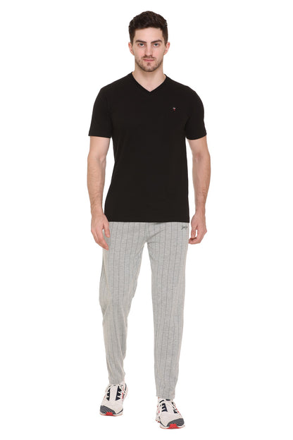 Jinxer Men Cotton Pajama Pants - Pack of 3 (Blue, Black & Grey)