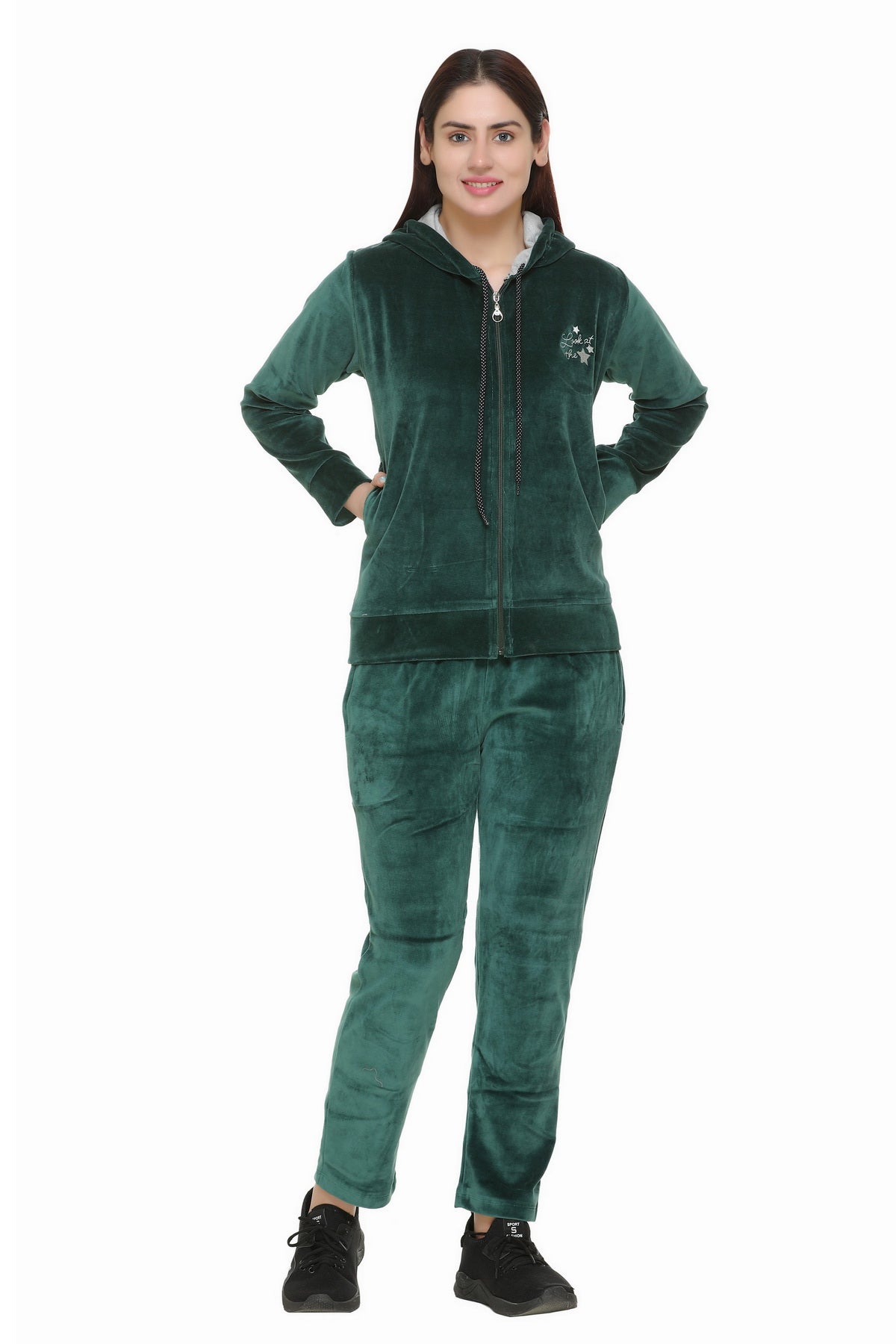 Velvet tracksuits for on sale ladies