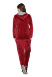 CUPID  Women Winter Wear Cotton Velvet Track Suit/Night Suit (Maroon) freeshipping - Cupid Clothings