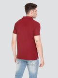 Buy Maroon Collar T-shirts For Men Online In India