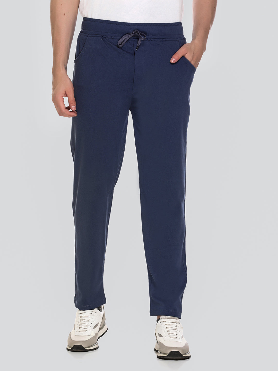 Jinxer Regular Fit Sports Lowers For Men - Oxford Blue