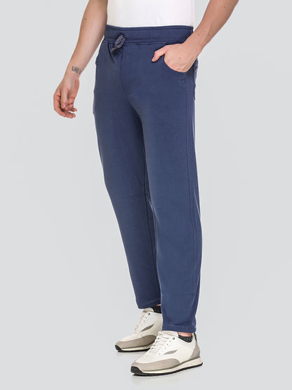 Jinxer Regular Fit Sports Lowers For Men - Oxford Blue