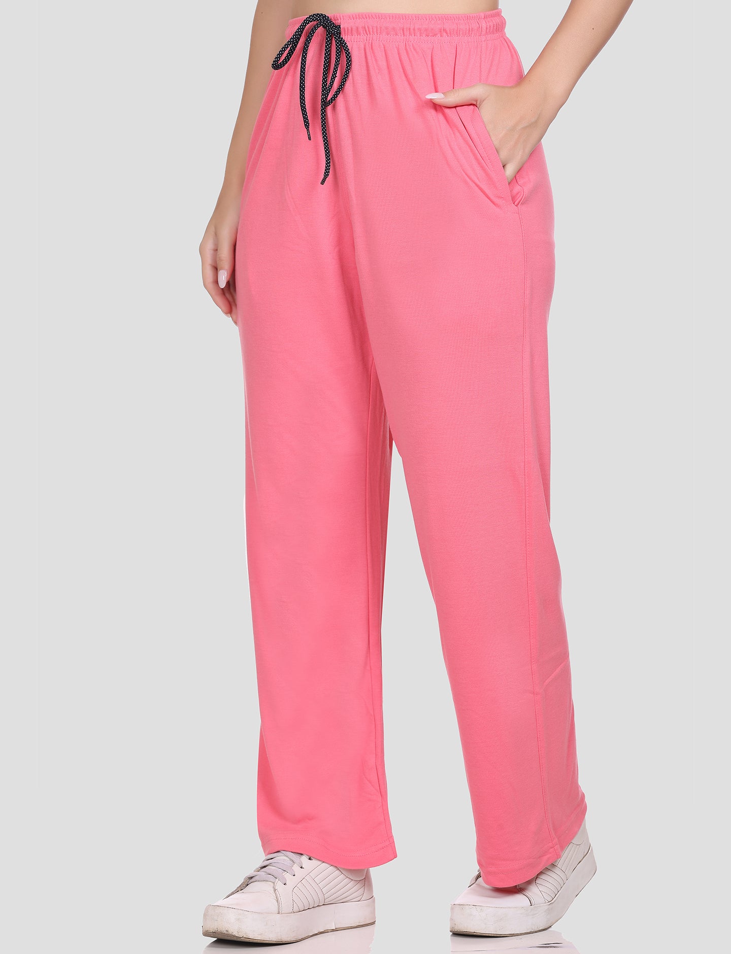 Buy Comfortable High Waist Flannel Flame Pink Pants for Women online in  India – Cupid Clothings