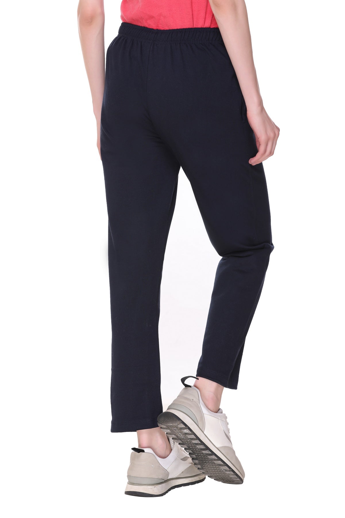 Buy Blue Cotton Winter Fleece Track Pants For Women Online In India