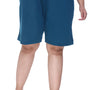 Cotton Shorts For Women - Plain Bermuda - Teal Blue