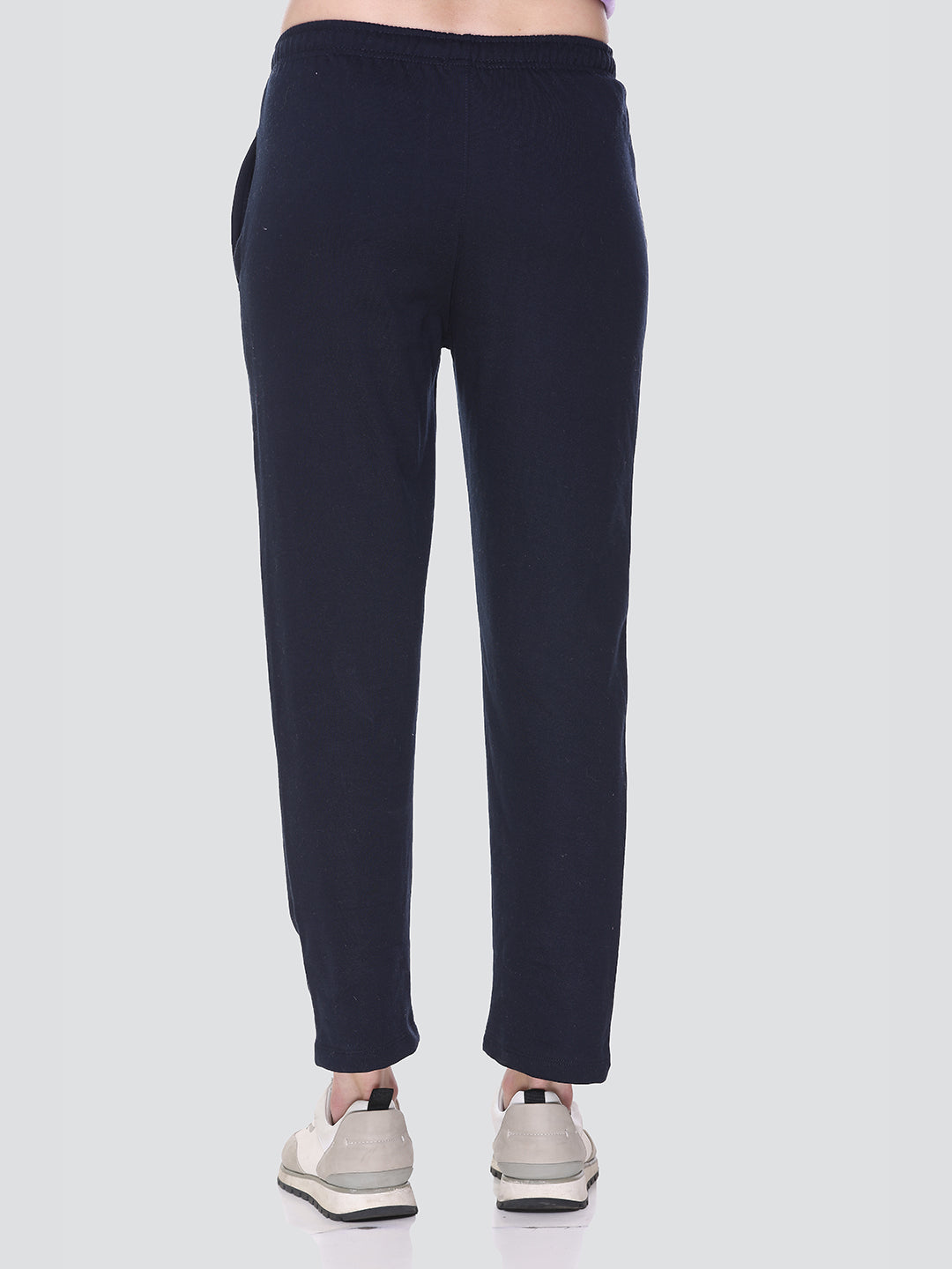 Buy Blue Cotton Winter Fleece Track Pants For Women Online In India