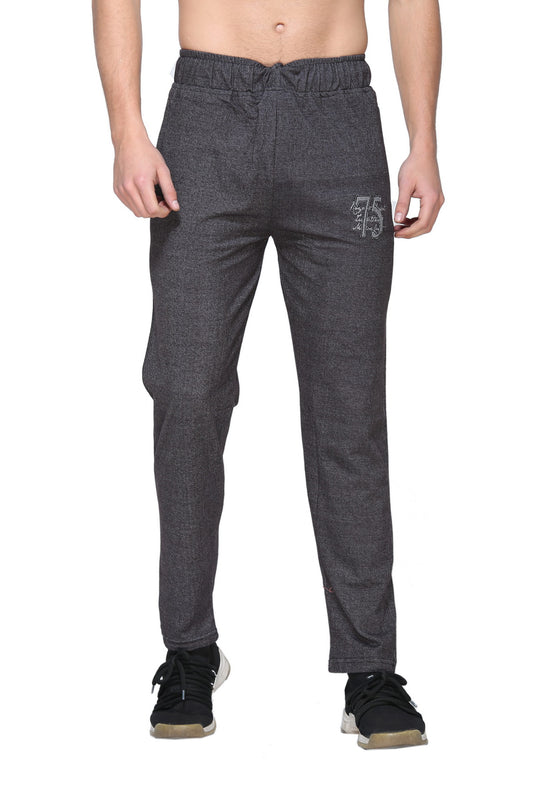 Stylish Black Cotton Jinxer Regular Fit Trackpants for Men online in India