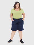 Shop Plain Bermuda Shorts For Ladies