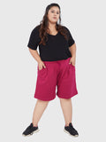 Women's Solids Casual Elastic Shorts