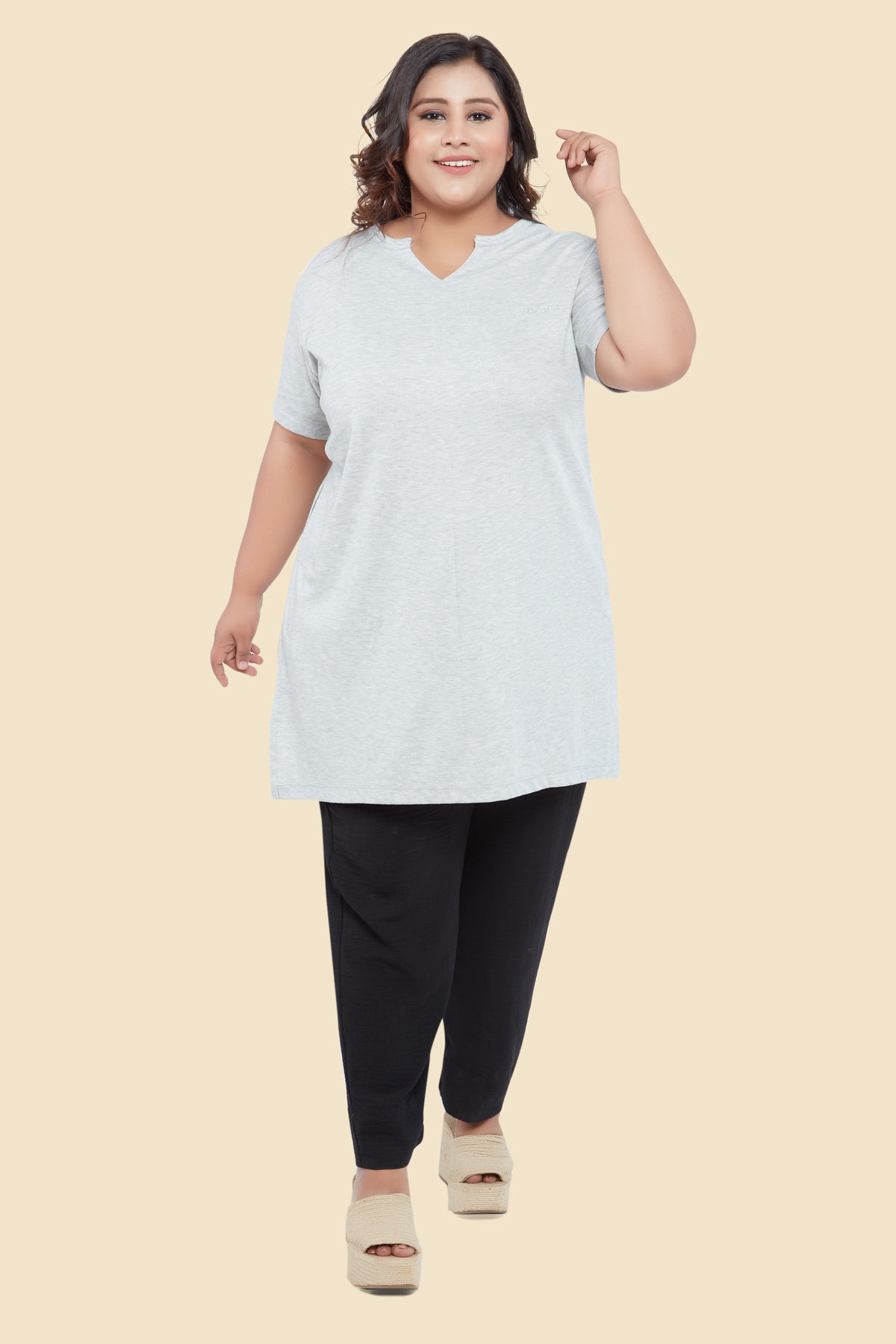 Comfortable Plus Size Half Sleeves Long Top For Women (Pack Of 3) Online In India