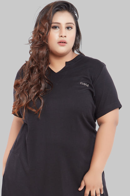 Comfortable Plus Size Half Sleeves Long Top For Women (Pack Of 3) Online In India 