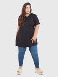 Round Neckline Long T-Shirts For Ladies