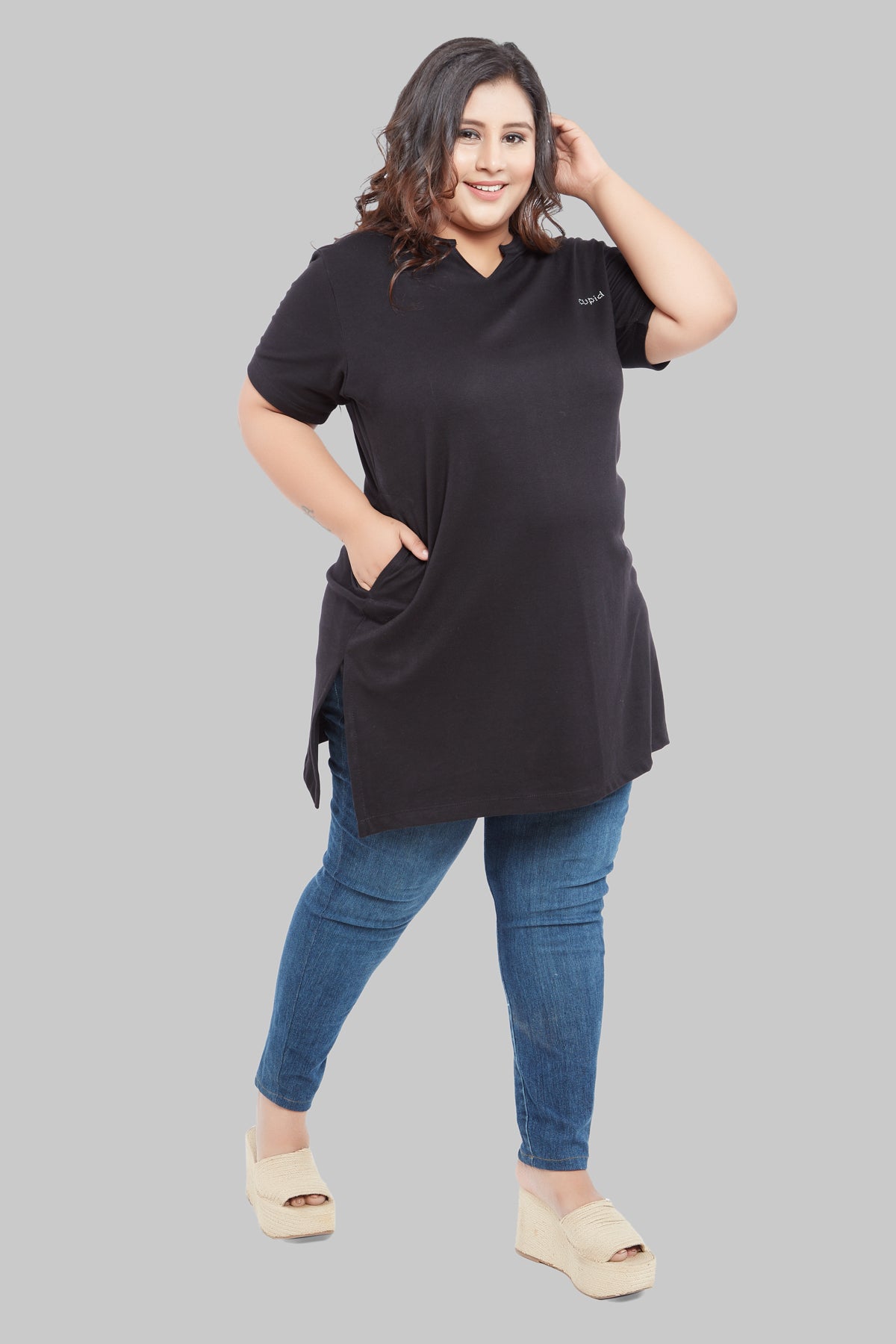 Comfortable Plus Size Half Sleeves Long Top For Women (Pack Of 3) Online In India