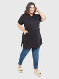 V-Neckline Long Top For Women