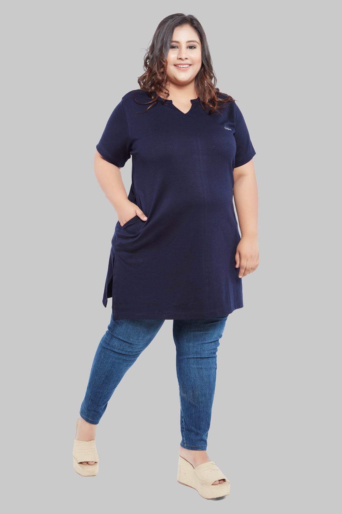 Comfortable Plus Size Half Sleeves Long Top For Women (Pack Of 3) Online In India