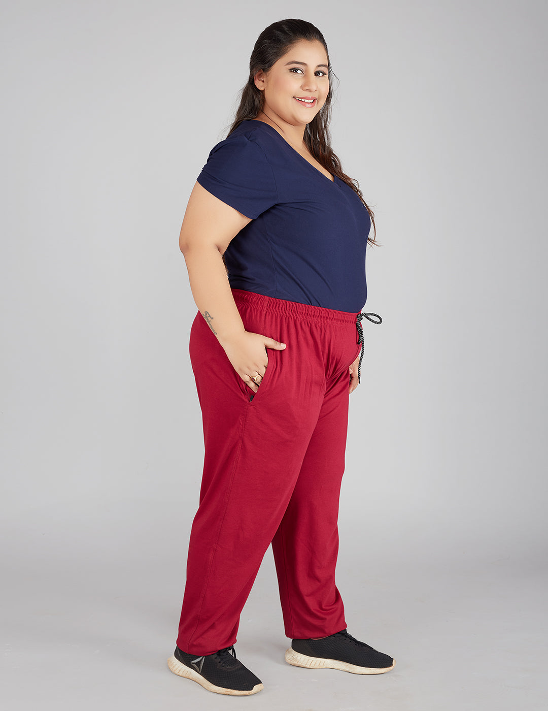 ASOS CURVE Leather Look Peg Trousers  ASOS