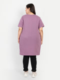 Loose Fit Knee Length Top For Women