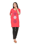 Plus Size Long T-shirts For Women - Half Sleeves