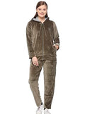 Stylish Olive Green Cotton Winter Velvet Tracksuit For Women Online In India