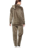 Stylish Olive Green Cotton Winter Velvet Tracksuit For Women Online In India