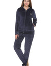 Winter Cotton Velvet Tracksuit For Women -Blue