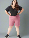 Straight Wide fit Long Length Cotton Shorts 