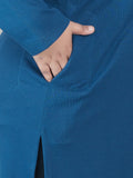 Loose Fit Long Shirt with Pockets 