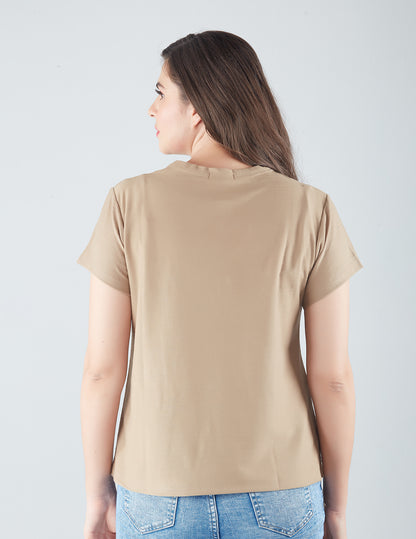 Women Plain Short T-shirts - Tortilla At Best Online