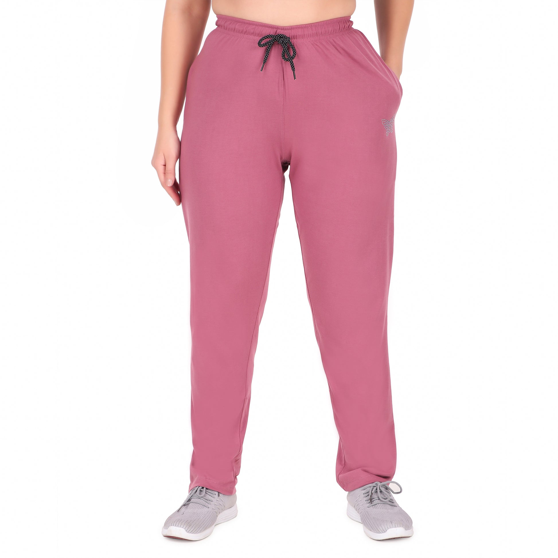 Cupid Cotton Track Pant for Women And Girls Combo Pack of 3 - Mauve/Teal/Navy freeshipping - Cupid Clothings