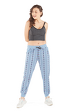 Cupid All Over Printed Joggers for Women ( Sky Blue)