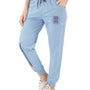 Cotton Regular Fit Joggers With Pockets - Sky Blue