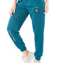 Cotton Regular Fit Joggers With Pockets - Teal Blue