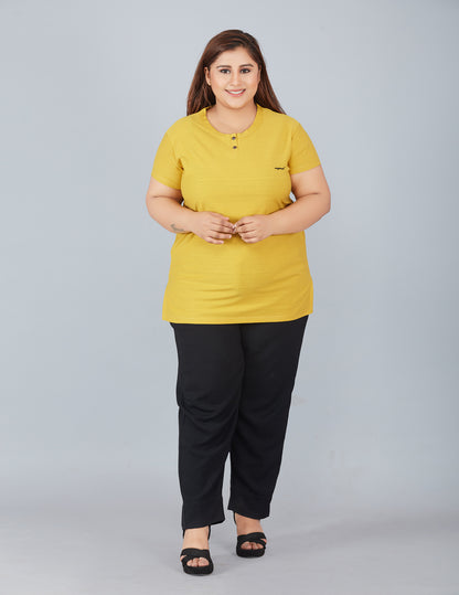 Plus Size Cotton T-shirts For Summer - Mango At Best Online