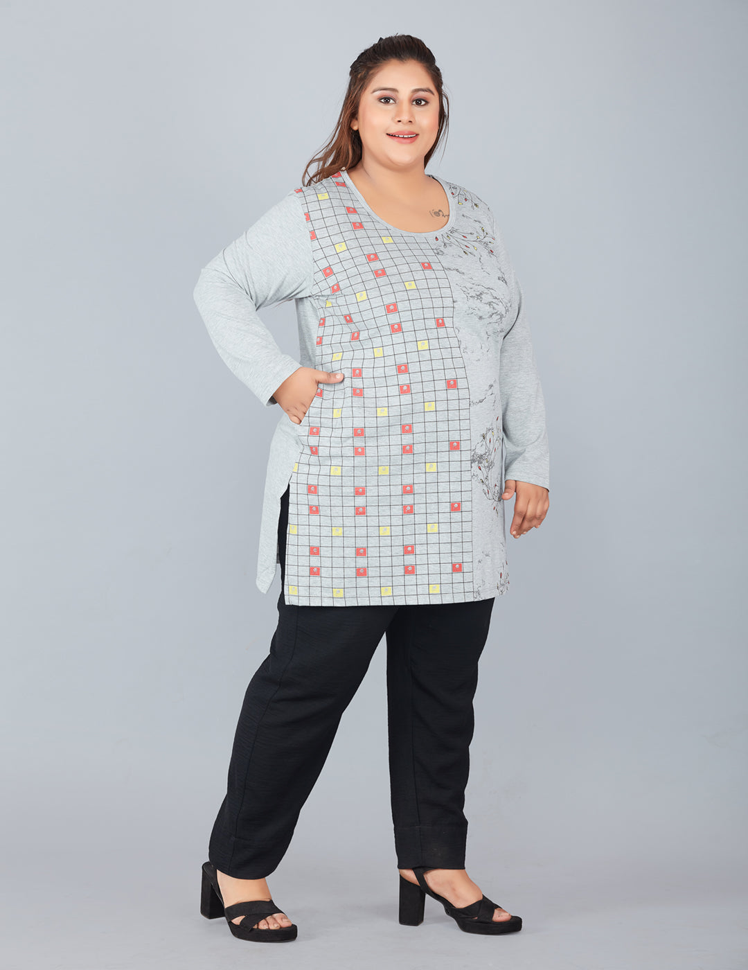 Stylish Full Sleeve Cotton Long Top For Women In plus Size At Best Prices