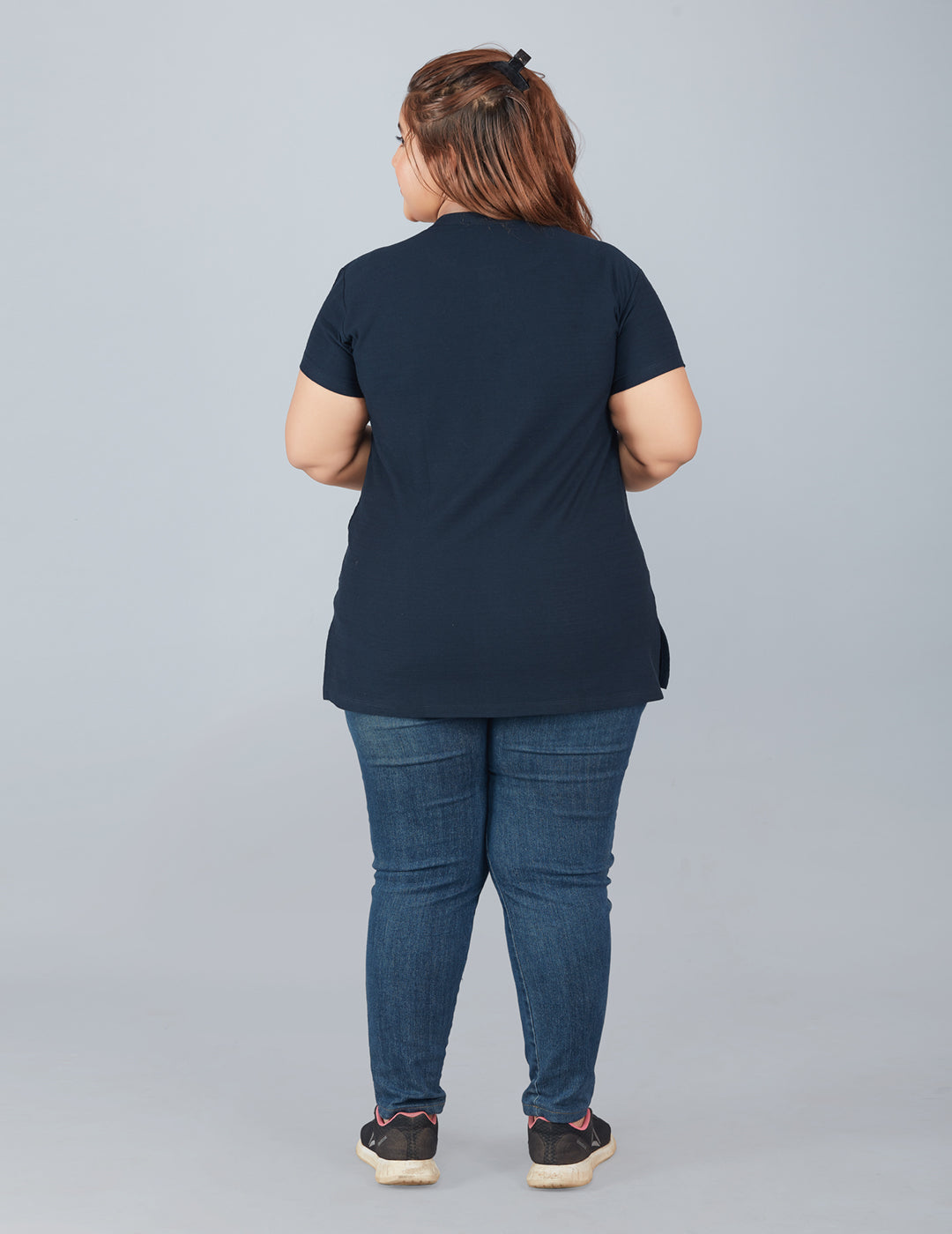 Plus Size Cotton T-shirts For Summer - Imperial Blue