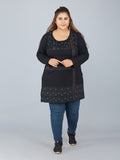 Long Sleeve Cotton Long Tops For Ladies