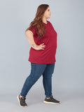 Women's Solid Round Neck T-shirt