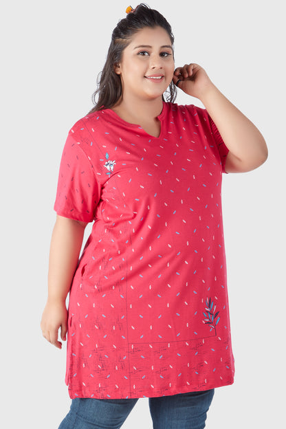Printed Long Tops For Women 